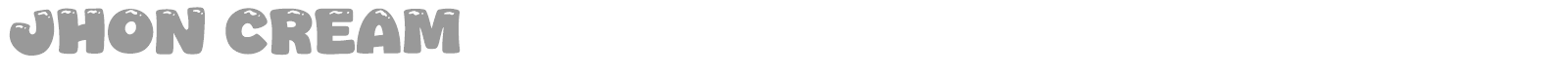 Jhon Cream font preview